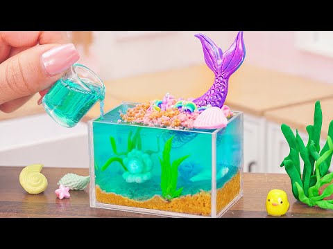 Fresh Miniature Jelly Cake Decorating Ideas - Mini Ocean Little Mermaid Cake Recipe | Mini Bakery