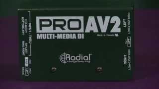 Video thumbnail for Radial Engineering ProAV2 Passive Stereo Direct Box Overview | Full Compass by Full Compass