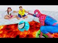 Floor Is Lava Challenge Adriana Helps Ali Escape Always Help Your Siblings