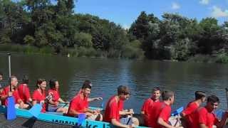 preview picture of video 'Die Albert Weil AG beim Drachenbootrennen -- Summer Games, Limburg'