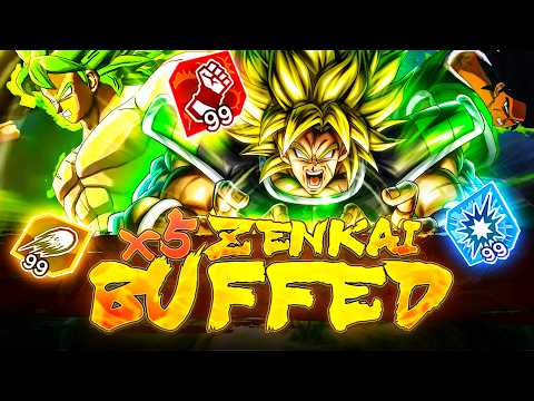 HE DOESN'T NEED A TEAM! 5x ZENKAI BUFFED LEGEND BROLY SOLOS ON HIS OWN! | Dragon Ball Legends