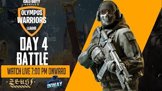 OLYMPUS WARRIORS LEAGUE Present By Zeus Esports. Day 4 | InWay Gaming | #ZeusEsports