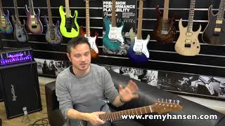 Video thumbnail for For 2018 the Ibanez AZ 2402   ICM  Ice Blue Metallic by Remy Hansen