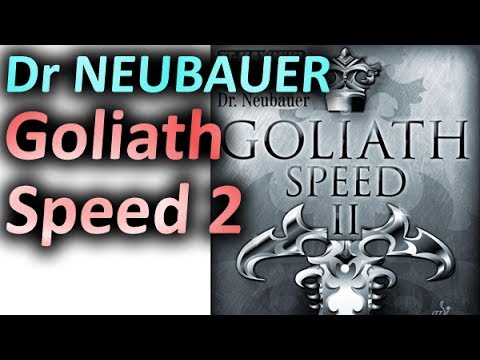 topspin test DR NEUBAUER Goliath Speed 2 on RED + BLACK Kazak D and SPINLORD Ultra Carbon Def
