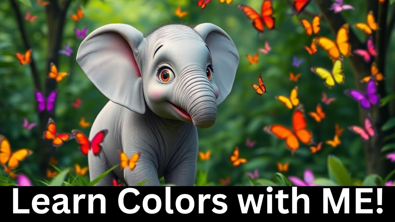 Learns Colors with Ellie the Elephant! | Fun Story + Color Activity for Kids