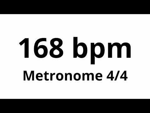 168 bpm tempo ' metronome ' 4/4