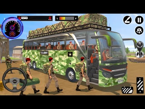 Army Soldier Bus Driving Simulator - US Offroad Transport Duty Driver 3D - Android Gameplay