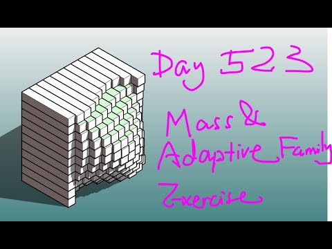 Everyday Revit (Day 523) - Mass & Adaptive Exercise (Intersects)
