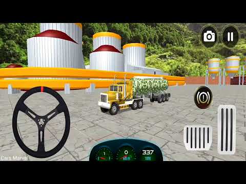 🚚Truck Games #15 - 🚛🔥US Army Oil Tanker Transporter Truck Driver - Android Gameplay - Cars Marvel