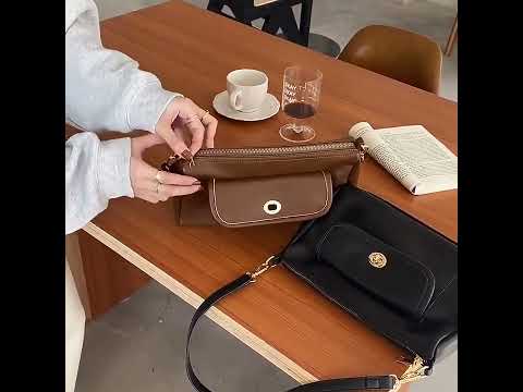 復古 咖啡棕  斜挎 單肩 百搭 鎖扣方包 518