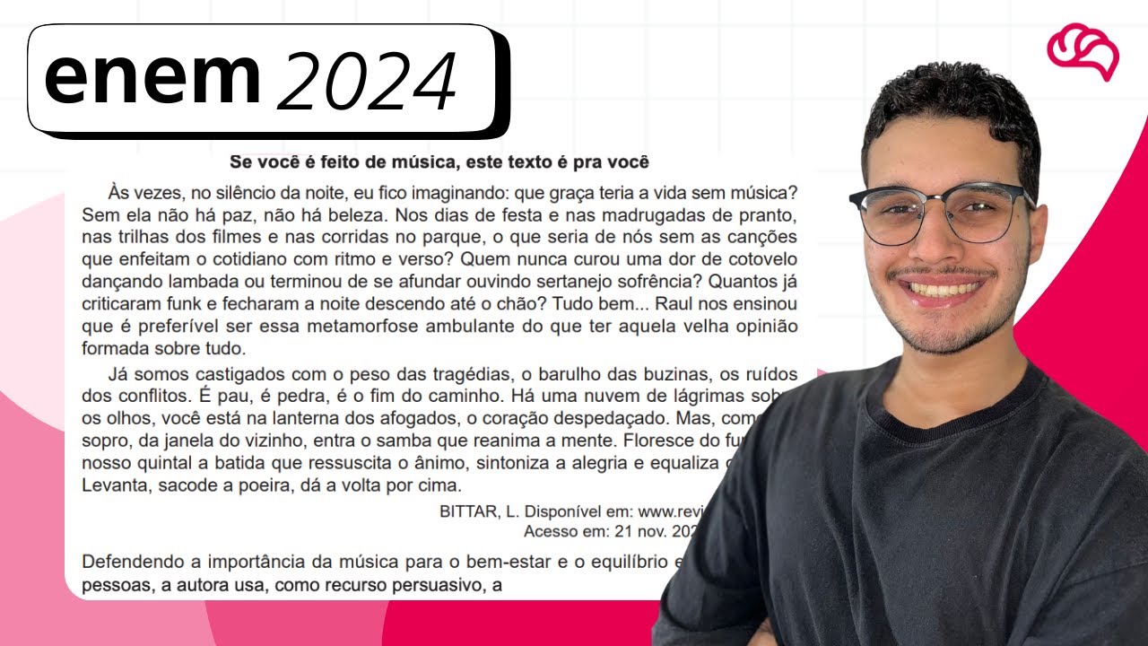 Resolução em Vídeo — Questão 37 ENEM 2024