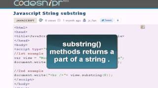 Download lagu JAVASCRIPT Tutoriral : string substring mp3
