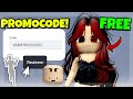 NEW PROMOCODES FOR FREE ITEMS ROBLOX