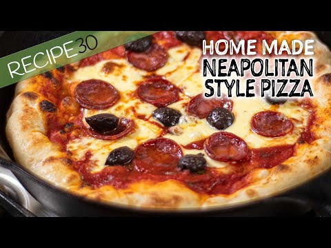 Fried pizza made from scratch with cheese garlic and rosemary By RECIPE30 com