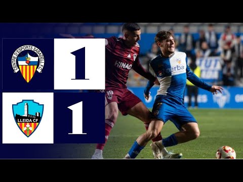 📺 RESUM   CE Sabadell 1 -  1 Lleida CF 24/25