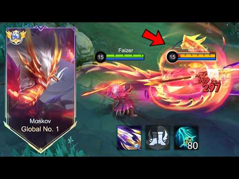 WTF DAMAGE!! MOSKOV BEST 1 HIT BUILD 2026 (recommended build and emblem) - MLBB