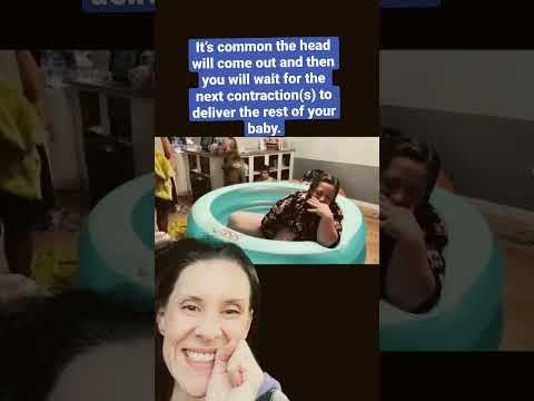 🤯Birth can look like THIS (CALM PEACEFUL WATERBIRTH)🙏❤️ #birth #shorts