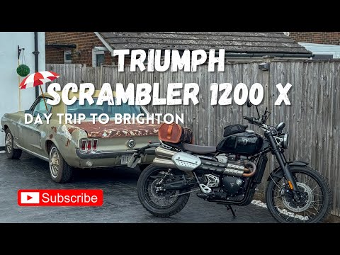 Triumph Scrambler 1200 X - Day trip to Brighton 4K POV