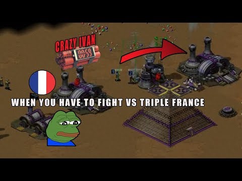 Red Alert 2 Yuri's Revenge - Intense 3 vs 3 Clan Fw vs Row