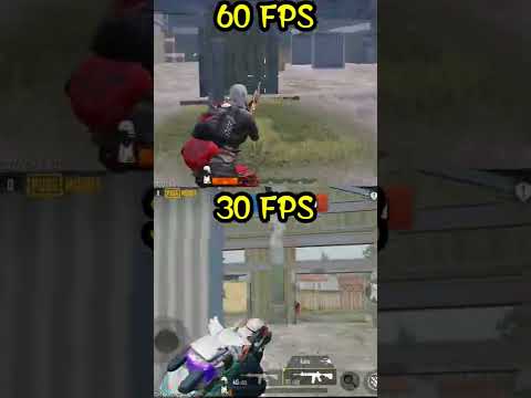60 FPS vs 30 FPS🔥 || #shorts || ANIL GAMING ||  #Youtubeshorts || Pubgmobile