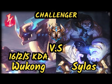 Harambe (WUKONG) vs SYLAS - 16/2/5 KDA MID CHALLENGER GAMEPLAY - NA