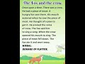 The Fox And The Crow Short Story English