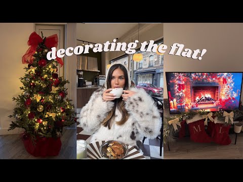 CHRISTMAS IS COMING | Putting up Xmas Decs, Trying New Blank Street Matcha & Wicked Marathon!