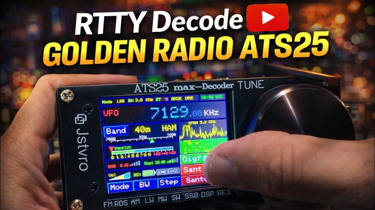 RTTY Decode Golden Radio ATS25