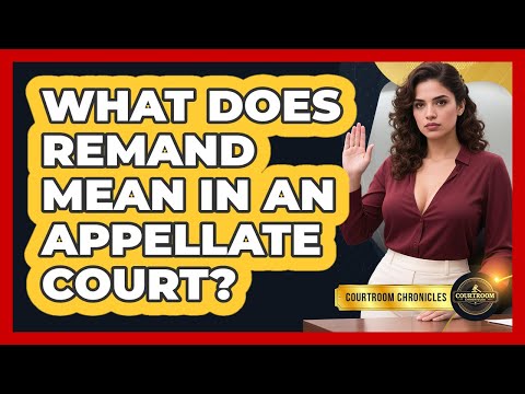 What Does Remand Mean In An Appellate Court? - Courtroom Chronicles