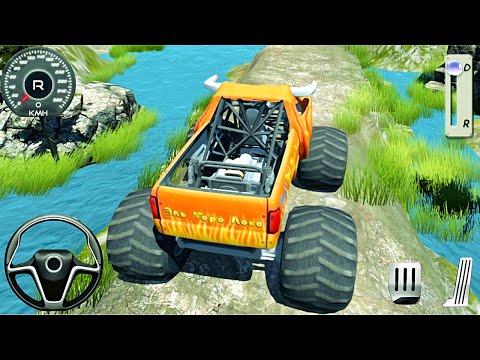 Offroad Monster Truck Stunt Driving Game - 4x4 Jeep Drive Simulator 2020 - Android GamePlay