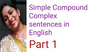 Simple Compound Complex in English Part 1