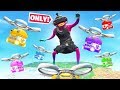 GET LOOT from SUPPLY DRONES *ONLY*! in Ranked Fortnite!