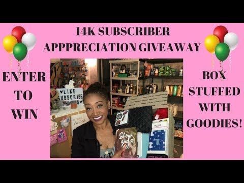 CONTEST CLOSED WINNER ANNOUNCED! 14k Subscriber Appreciation Giveaway ❤️