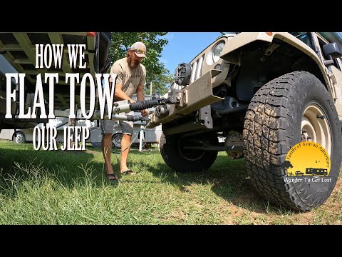How We FLAT TOW Our JEEP Wrangler