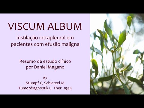 Miniatura: Viscum album estudo clínico Stumpf, Schietzel 1994: Pleurodese