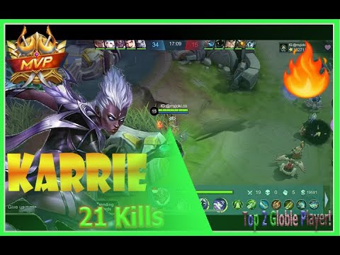 PERFECT Krrie! Karrie 21Kills Vs 10 Legendary [ Top 2 Global Rank ] myjoki.co - Mobile Legends