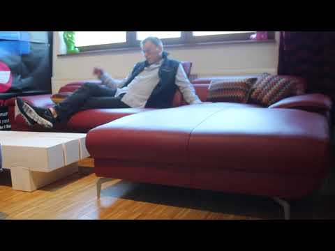 W SCHILLIG  grace  21105 Kombi 2 tlg  Sitzauszug mot   Leder Z  73 11 ruby red