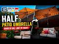 BuyGlobal Half Patio Umbrella Review | The PERFECT Space Saving Patio Upgrade