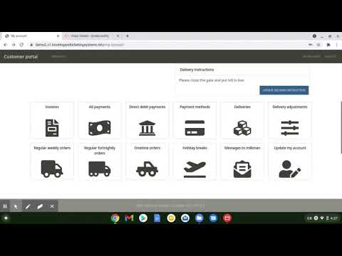 MDS Milk Delivery System V2 Customer Portal preview