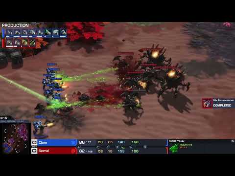 StarCraft II LotV - Clem v Serral Game 1 - [EWC] Crimson Court