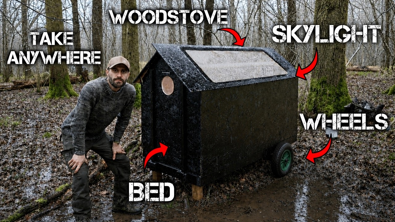 'Instant' Stealth Cabin: Folding Flat-Pack Cabin (FULL BUILD)