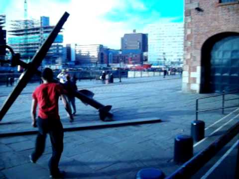 Free running Albert Docks