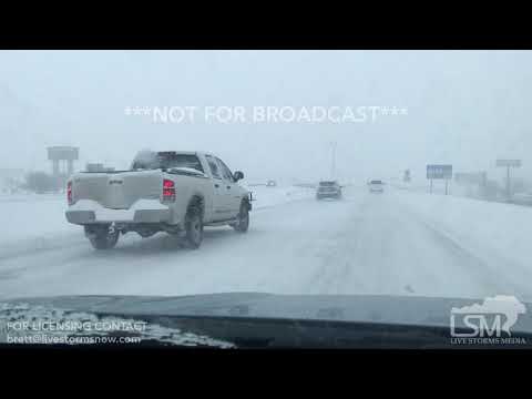 03/16/18 Rapid City, SD - Heavy Snow, whiteout interstate 90