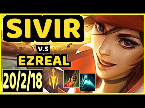 SHORTHOP (SIVIR) vs EZREAL - 20/2/18 KDA BOTTOM ADC GAMEPLAY - NA Ranked GRANDMASTER
