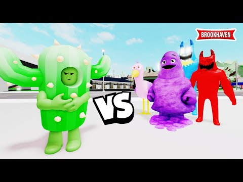 CACTUS VS GRIMACE / TEAM BANBAN / ... (COMPILATION DES MEILLEURS MINI-FILM) ROBLOX - BROOKHAVEN RP 🏡