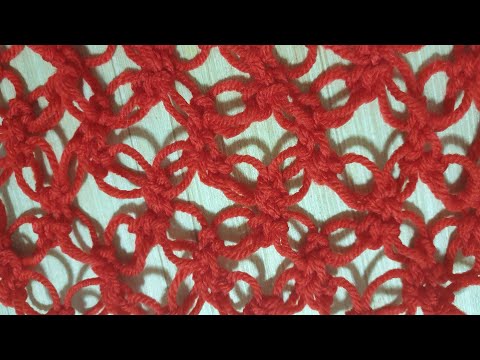 How To Crochet The Love Knot Stitch - طريقه عمل غرزه عقده الحب كروشيه