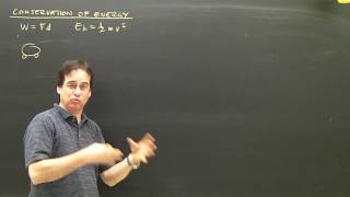 Kinetic Energy and Work Physics Lesson Conservation Part 1