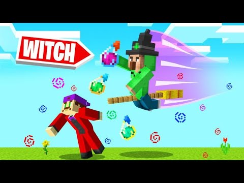 We TURNED INTO WITCHES In MINECRAFT! (Funny)