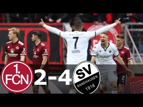 Nürnberg vs SV Sandhausen 2-4  Highlights | All Goals | 24 April 2022
