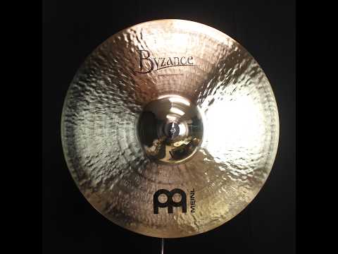 Meinl 22" Byzance Brilliant Heavy Hammered Ride - 4181g (video demo) image 2